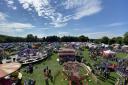 An aerial view of the Costessey Fete in 2022 at its previous home