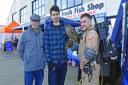 East Point Markets fundraising event. L-R: Organiser Michael Fairhurst, Adam Bringer and owl Dopey and Carl Smith of Norfolk Ghostbusters. Picture: Mick Howes