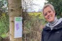 Tiffany Richardson, and her husband Graham, have been putting up posters around Bluebell Woods in Bradwell following concerns for its future.