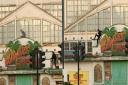 A group of youths were pictured climbing Winter Gardens in Great Yarmouth