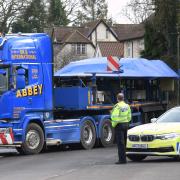 A boat and bulldozer set to cause delays as police escort them on some of Norfolk's busiest roads