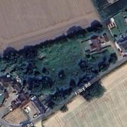 A field where four houses could be built off Filby Road in Stokesby.
