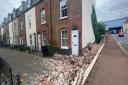 A crash in Great Yarmouth has left part of a wall destroyed and caused major disruption to people living nearby.