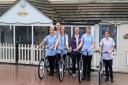 The Burgh House team with the new e-bikes. Picture - Burgh House