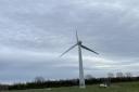 A wind turbine at Blood Hill in Norfolk was damaged in strong winds on December 9.
