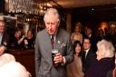 A flashback to the then Prince Charles chatting to pub regulars at the White Horse.