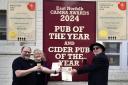 The team from Blackfriars Tavern celebrating their double win at this year's East Norfolk CAMRA awards. Picture - CAMRA