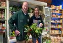 Charlie and Emma Tacon at their expanding farm shop in Rollesby, near Great Yarmouth