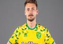 Tom Trybull modelling Norwich City Football Club's new kit for the 2018-19 season. Photo: supplied by Norwich City Football Club