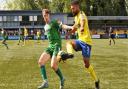 Action from Gorleston FC's away game to AFC Sudbury