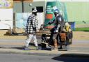 The Mandalorian was seen cruising along Great Yarmouth seafront on Wednesday. Picture - Colin Morgan