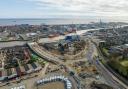 Latest drone images show the level of progress made at Great Yarmouth's third river crossing development. Picture - Norfolk County Council