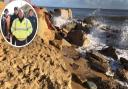 Hemsby lost around 4m from its coastline on the weekend. Pictures - Newsquest/HILB