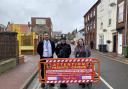 A road safety barrier has been unveiled at St Nicholas Priory Primary School in Great Yarmouth