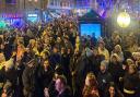 Thousands of people lined Gorleston High Street for the Christmas light switch-on event. Picture - GTA