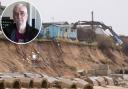 Kevin Jordan, 70, has expressed 'anger and sadness' after the demolition of his home at the Marrams in Hemsby.