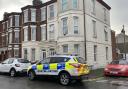 Police at the scene where a woman who found dead in a house on Prince's Road in Great Yarmouth on Sunday, January 21.