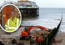 Daniel Hurd, Hemsby Independent Lifeboat coxswain (inset) has reacted to news that £25m is set to be invested in new sea defences on the north Norfolk coast, while Hemsby does not qualify for any support