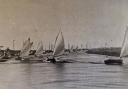 Norfolk 14ft Restricted Class dinghies - a precursor of the Norfolk One Design - racing at the 1906 Acle Regatta