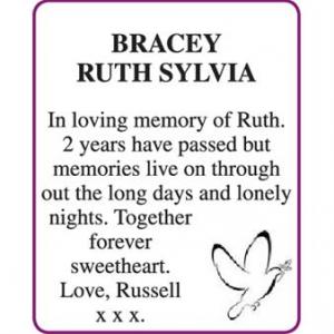 RUTH SYLVIA BRACEY