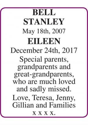 STANLEY and EILEEN BELL
