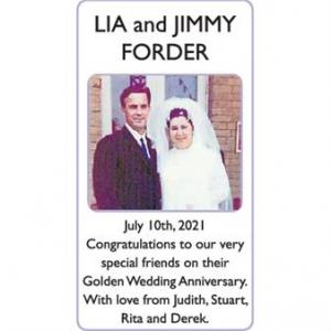 LIA and JIMMY FORDER