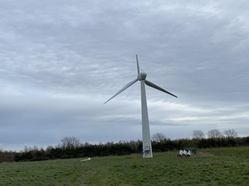 Norfolk wind farm at Blood Hill damaged in strong winds 