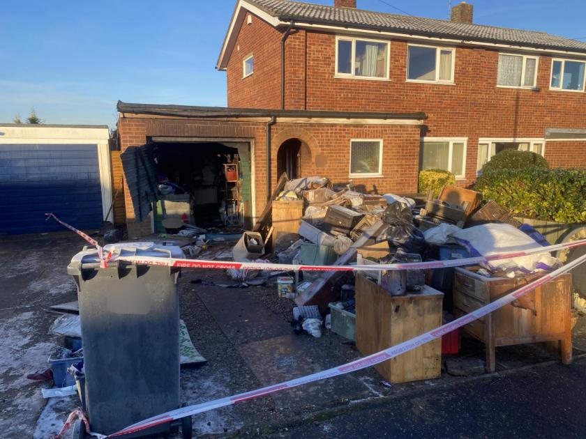 Eight fire crews tackle house fire in Barton Way in Ormesby 