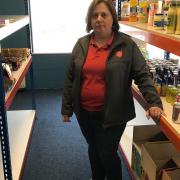 Great Yarmouth Salvation Army captain Marie Burr at Sally's Store