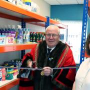 Great Yarmouth borough mayor Adrian Thompson (left) officially opened Sally's Store community supermarket with Great Yarmouth Salvation Army leader Captain Marie Burr on Friday.