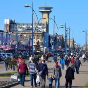 A busy Yarmouth seafront on Good Friday.PHOTO: Nick Butcher