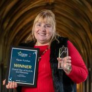 EDP Stars of Norfolk and Waveney 2020 Awards at Norwich Cathedral. Karen Fulcher, Overall Star of Norfolk and Waveney.