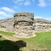 The ruins of the Roman fort at Burgh Castle near Great Yarmouth. Picture: James Bass