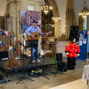 A street party has moved inside the Minster in Great Yarmouth