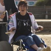 A beach wheelchair being used on Great Yarmouth seafront Picture: GYBC