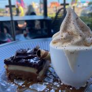 The cheesecake dessert at Cafe Ocean meant a stroll along the seafront was much needed.