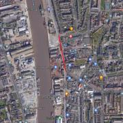 Road resurfacing work will be carried out along South Quay in Great Yarmouth, beginning on December 5.