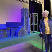 Super knitter recreates Norfolk village church out of wool