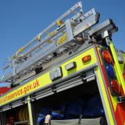 Fire crews were called to tackle an overnight blaze near Great Yarmouth