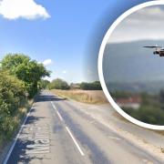 A drone was used to locate the driver