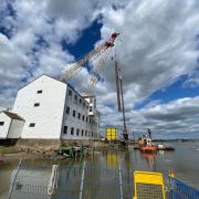 40 flood defence walls have been refurbished during the project