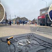 Two designated smoking zones have popped up in Great Yarmouth town centre. Picture - James Weeds