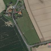 The site of approved plans for a car boot sale and dog exercise field off Hemsby Road in Winterton.