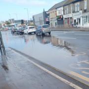 Flooding on Bridge Road in Great Yarmouth on June 5.