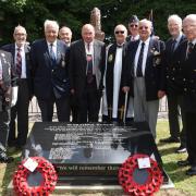 More than 50 people attended the new war memorial's unveiling in Halvergate on Thursday. Picture - Denise Bradley