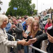 Queen Camilla visited Great Yarmouth on Monday. Picture - Jacob King/PA Wire