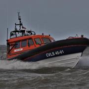 Caister Lifeboat's new £1.6m Medina-class vessel in the North Sea. Picture - Caister Lifeboat