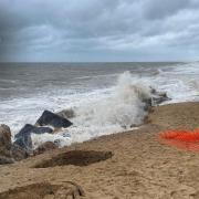 Hemsby Independent Lifeboat worked round the clock to maintain access to the beach following severe weather on the weekend. Pictures - Hemsby Lifeboat/Newsquest