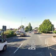Traffic on the A143 in Bradwell has been affected by temporary five-way lights