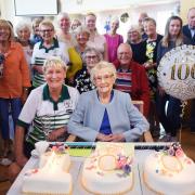 Vida Haylett - who was Great Yarmouth's first female taxi driver - celebrating her 100th birthday.